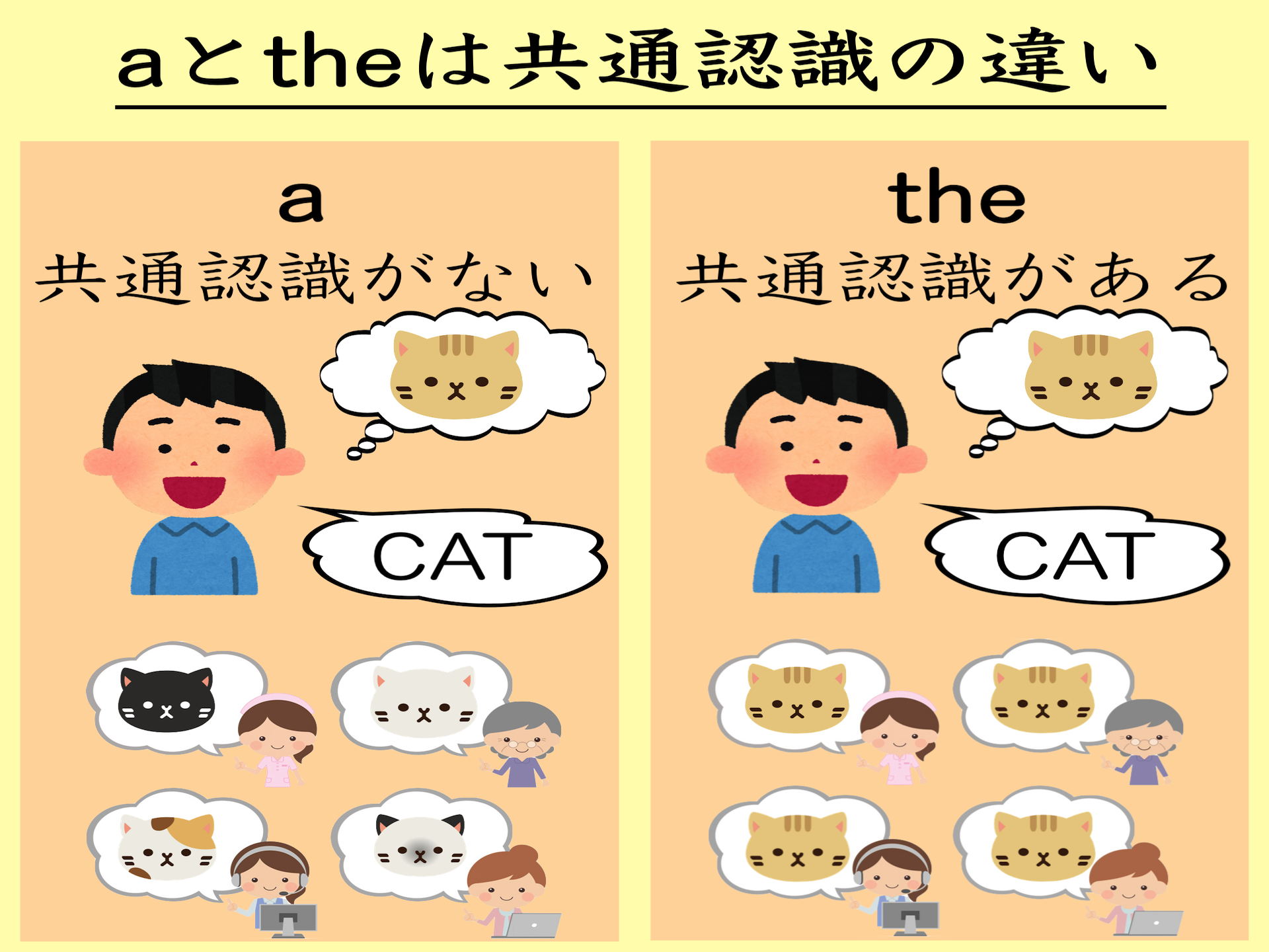 a/anとtheの違い